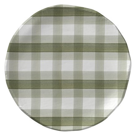 Pine Lodge Green Plaid Plate, Set of 4