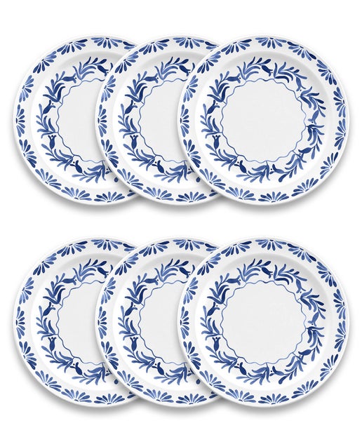 Azul Melamine Dinnerware Collection: Dinner Plate 10.5", Set of 4