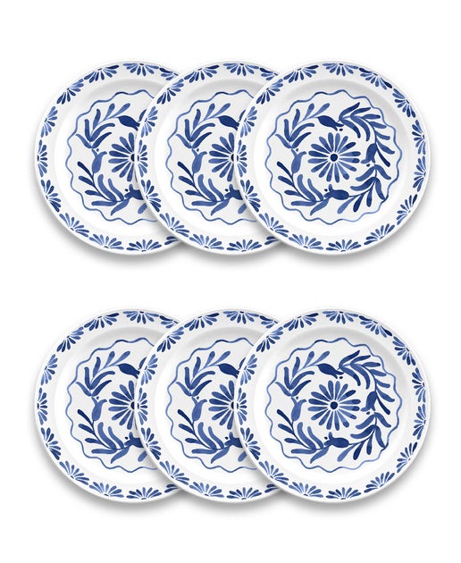 Azul Melamine Dinnerware Collection: Small Plate 8.5", Set of 4