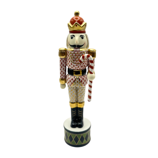 Rust Nutcracker with Candy Cane