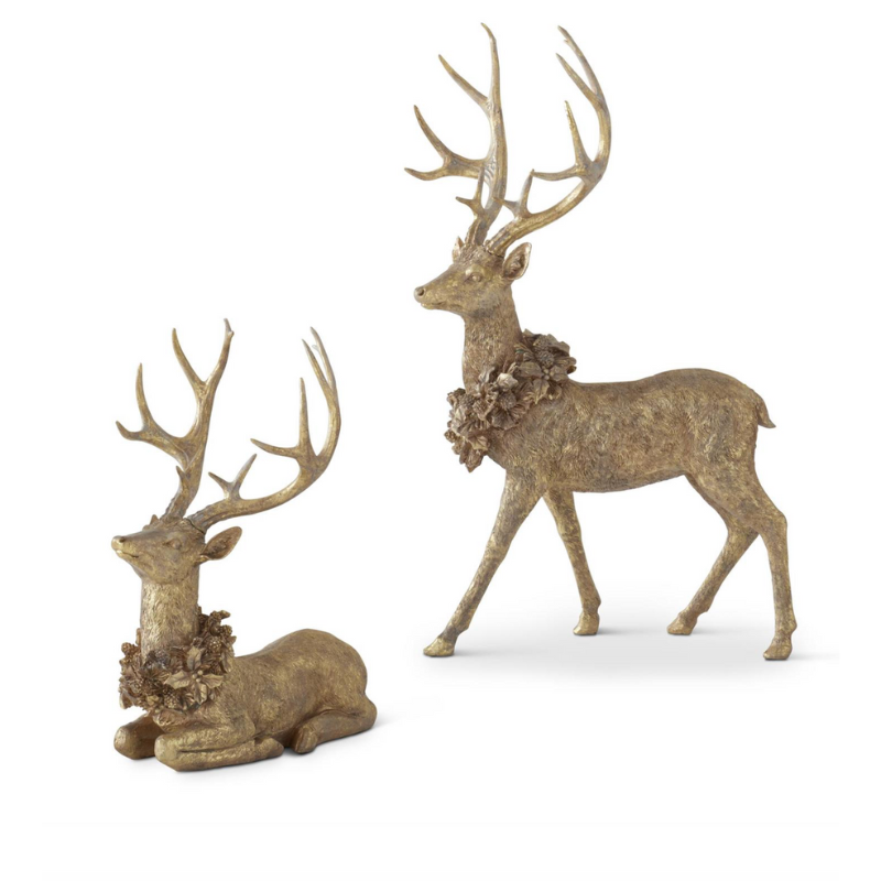 Gold Deer, Set of 2
