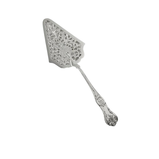 Silver Pierced Scalloped Spade