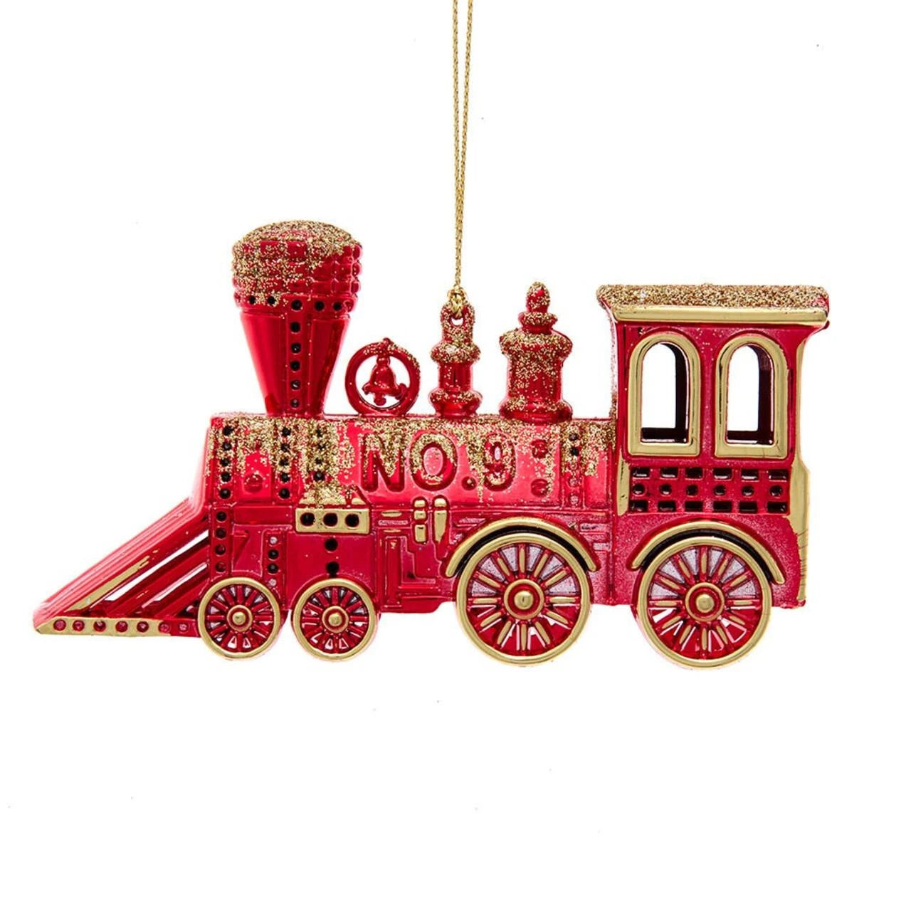 2.5" Red Train Ornament