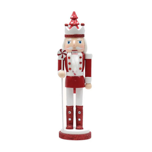 15" Red Jacket Peppermint Nutcracker