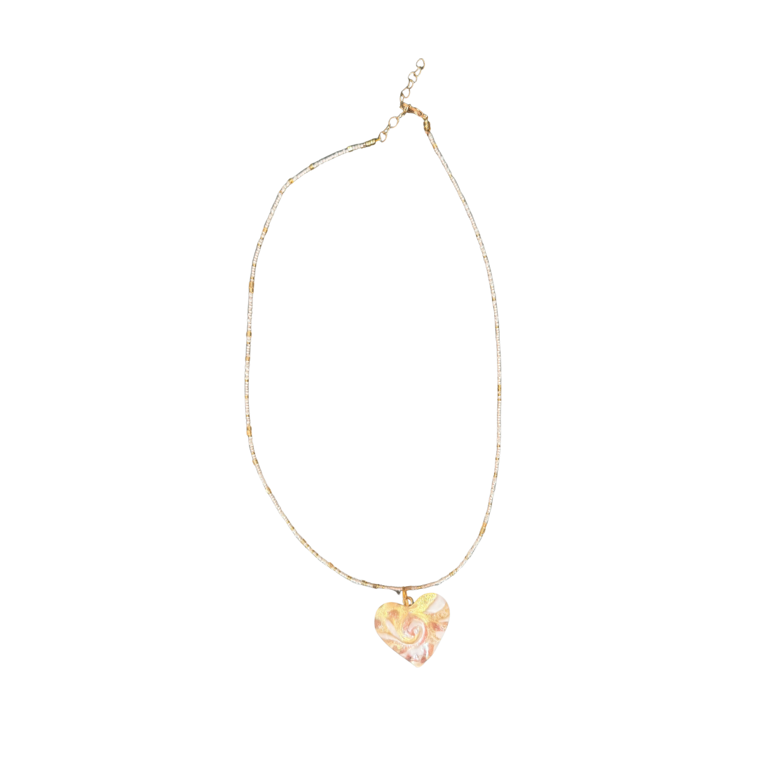 Heart Murano Glass Pendant Necklace