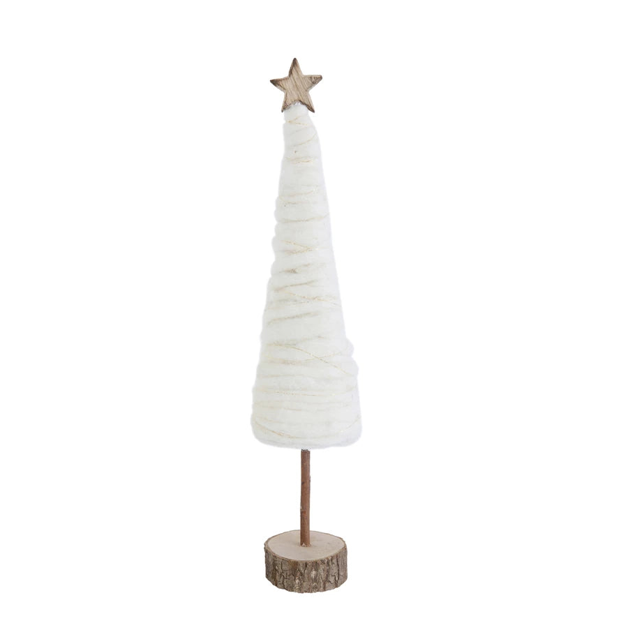 18" Wool Christmas Tree w/ Star