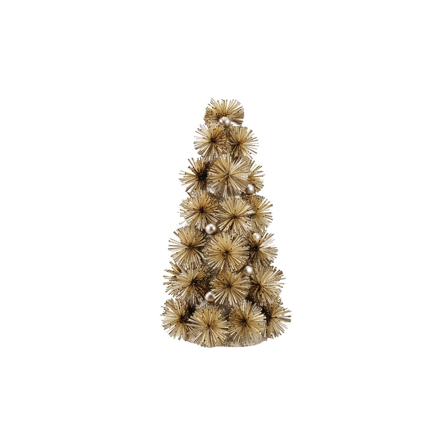 Tinsel Ball Tree - Antique Gold & Silver